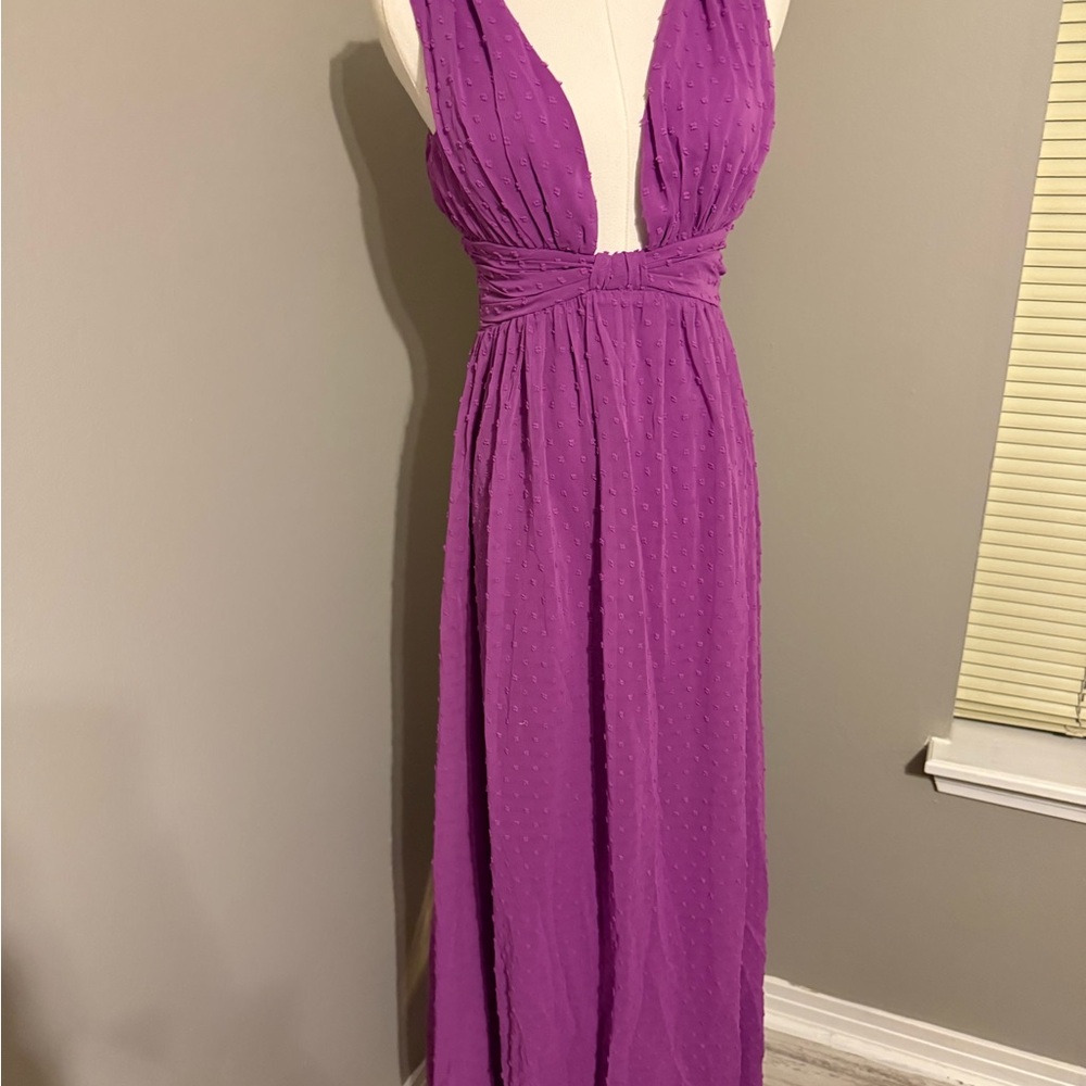 Elegant Purple Maxi Dress